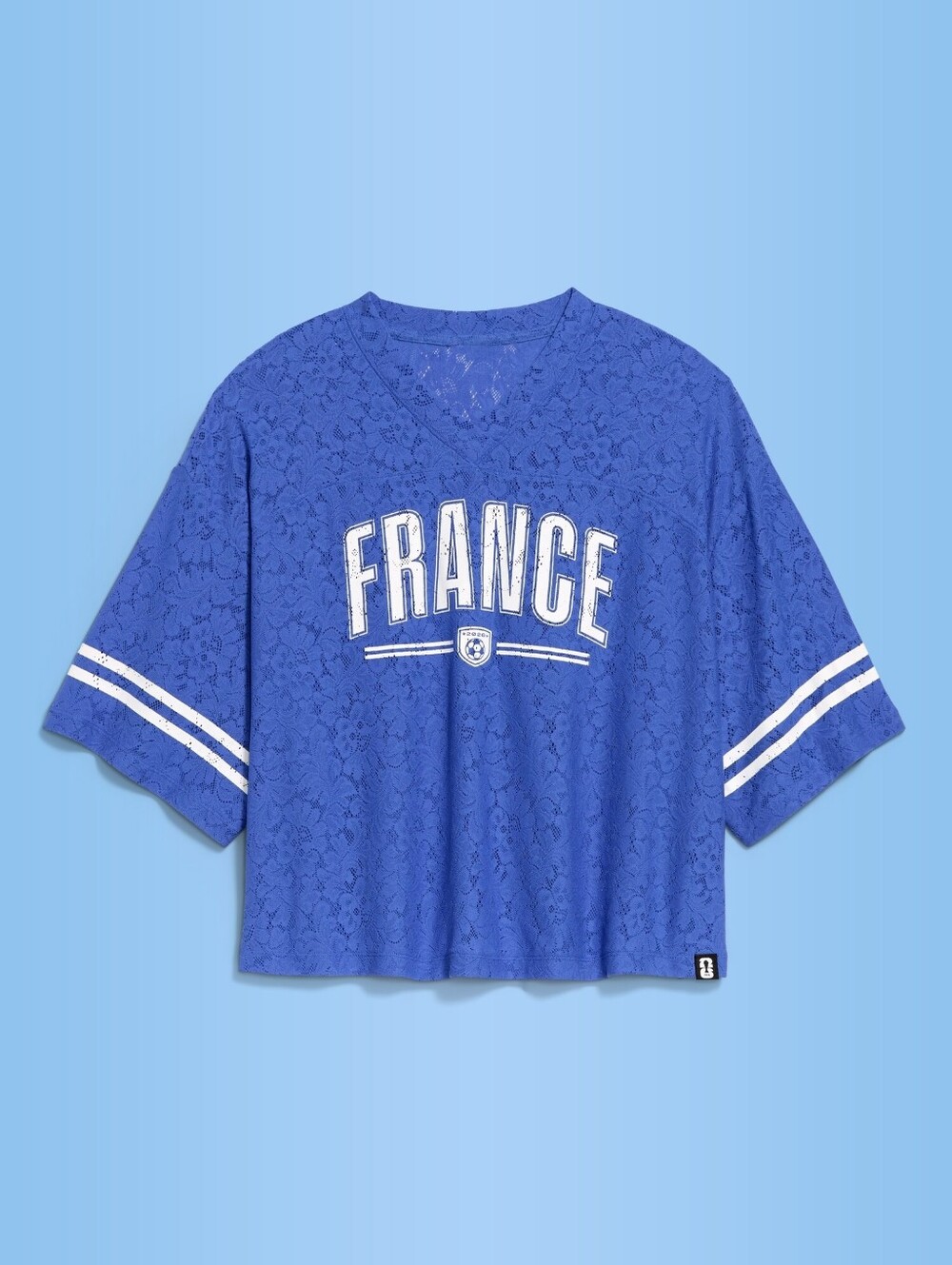 FIFA World Cup 26™ France Boxy Lace V-Neck T-Shirt
